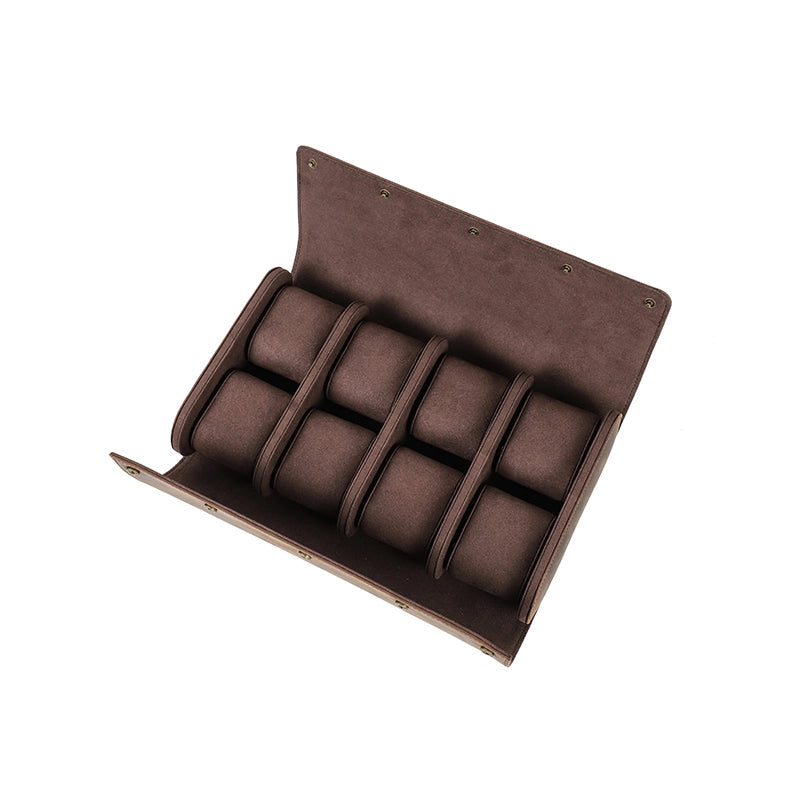 Leather Watch Case For 8 Watches - Free Monogram