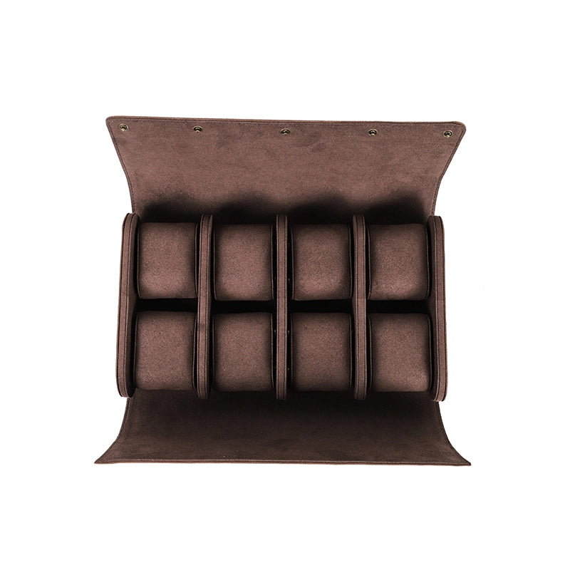 Leather Watch Case For 8 Watches - Free Monogram