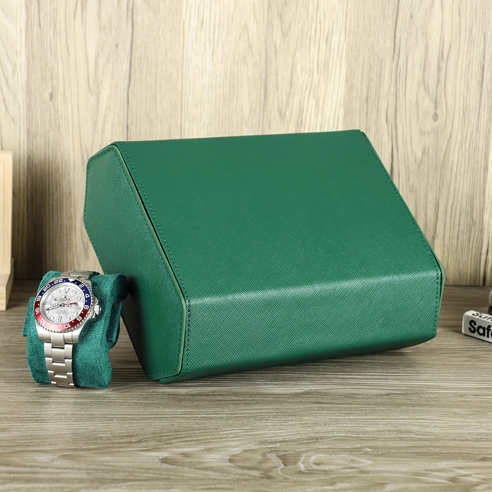Saffiano Leather Watch Case For 6 Watches - Free Monogram