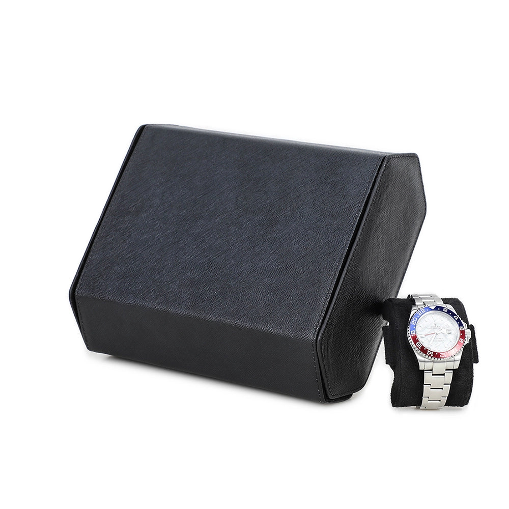 Saffiano Leather Watch Case For 6 Watches - Free Monogram