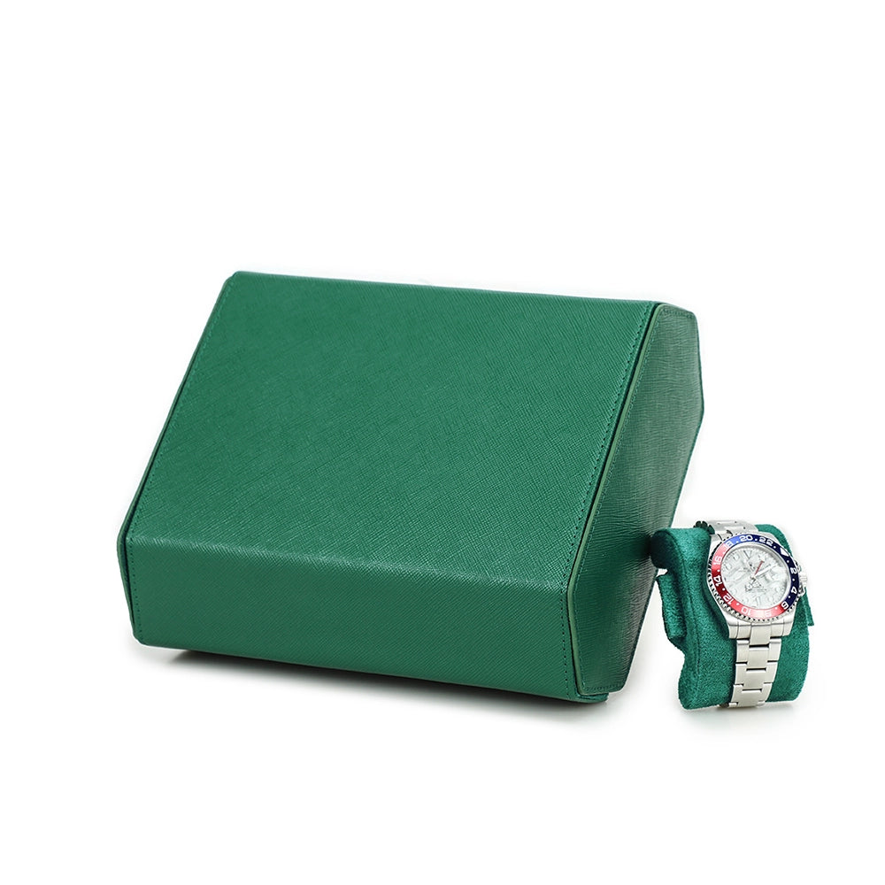 Saffiano Leather Watch Case For 6 Watches - Free Monogram
