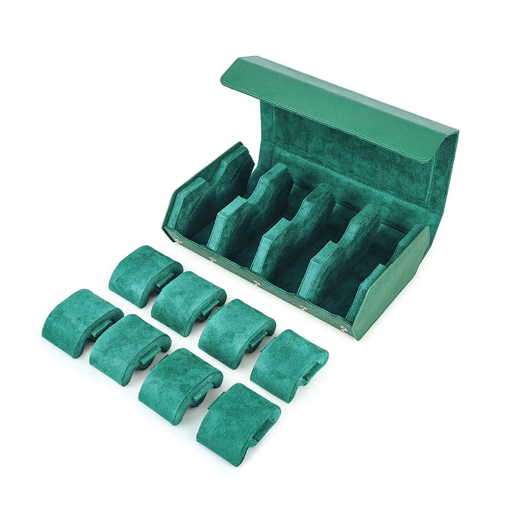 Saffiano Leather Watch Case For 8 Watches - Free Monogram