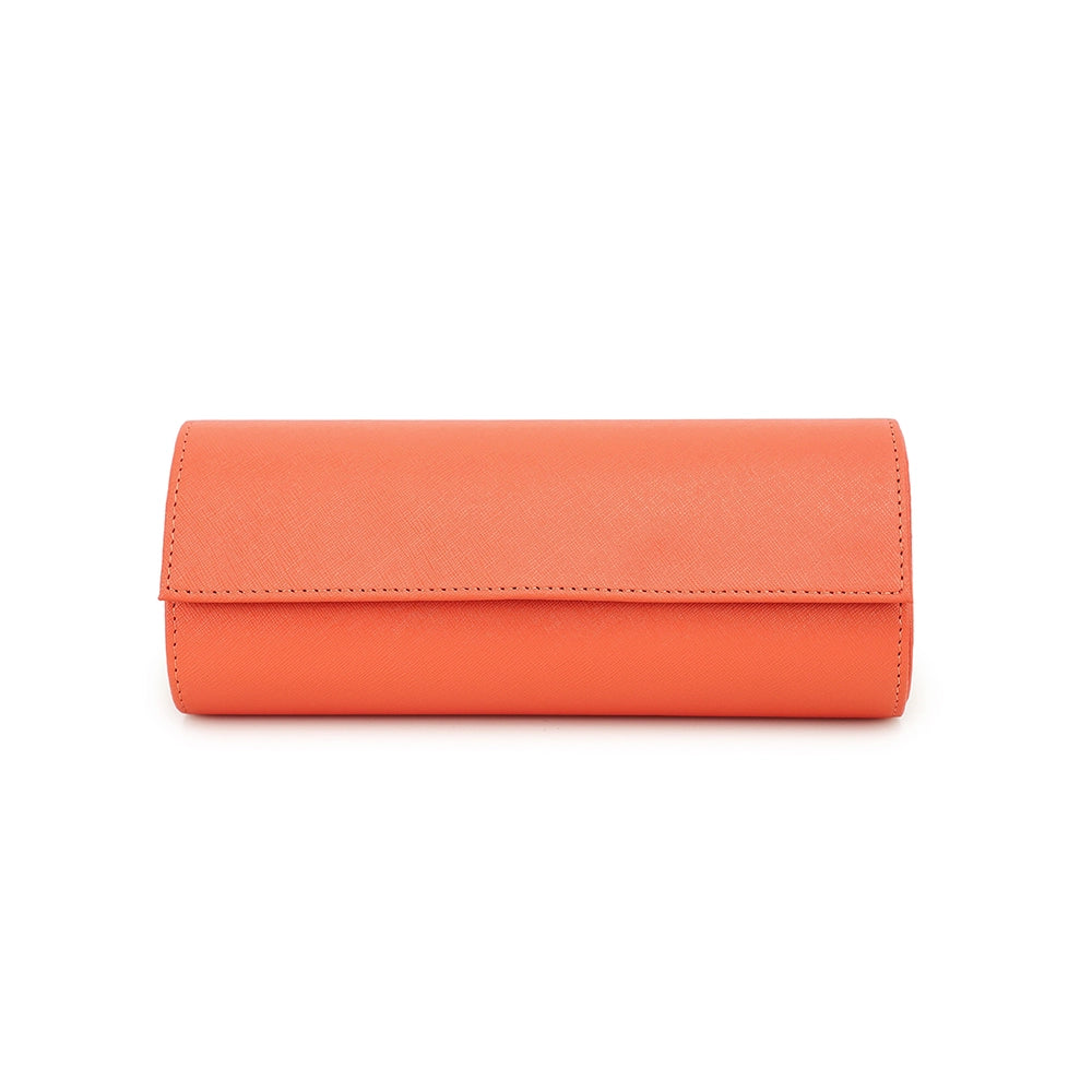 Saffiano Leather Watch Case For 3 Watches - Free Monogram