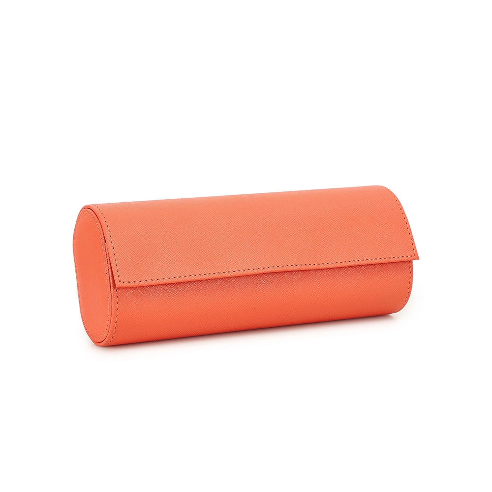 Saffiano Leather Watch Case For 3 Watches - Free Monogram