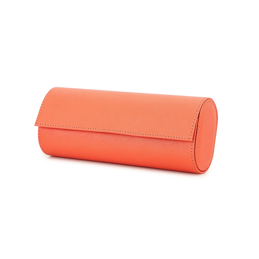 Saffiano Leather Watch Case For 3 Watches - Free Monogram
