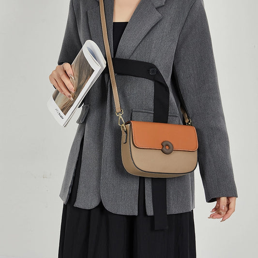 Leather Flap Crossbody Bag