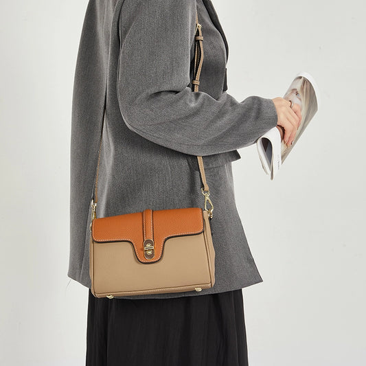 Leather Flap Crossbody Bag