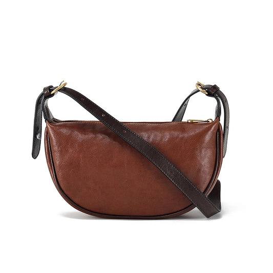 Vegetable Tanned Leather Crossbody Sling Bag