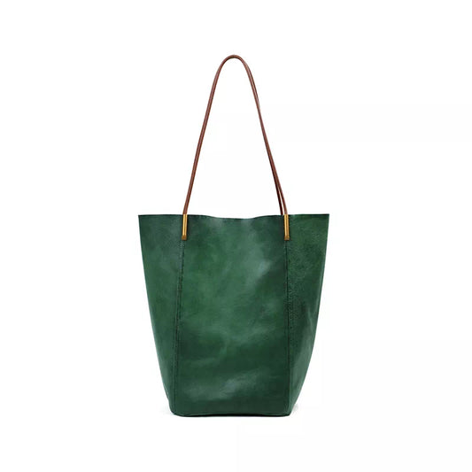 Vegetable Tanned Leather Mini Tote Bag