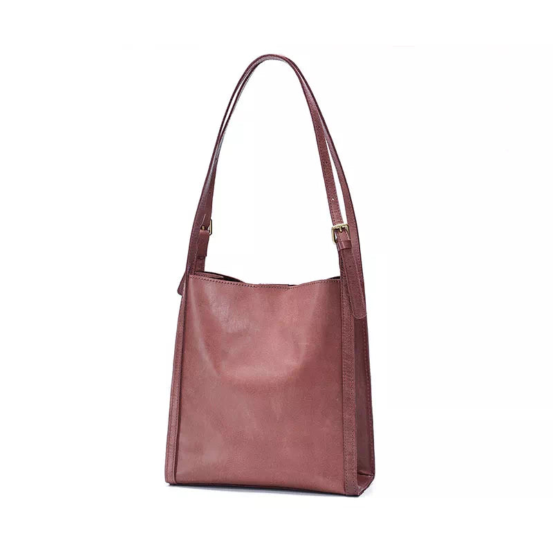 Small Leather Tote Bag - Shoulder Bag