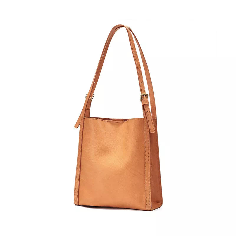Small Leather Tote Bag - Shoulder Bag