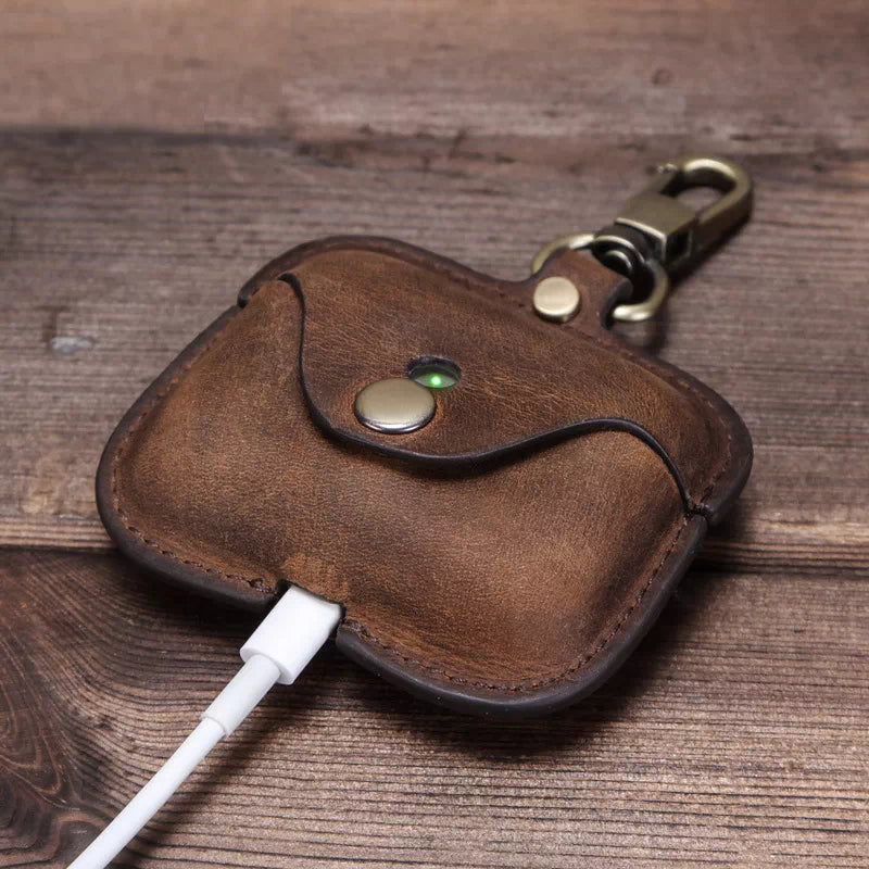 Vintage Crazy Horse Leather AirPods Pro Case
