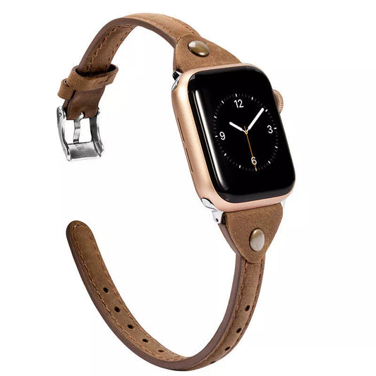 Women's Slim Classic Leather Apple Watch Band