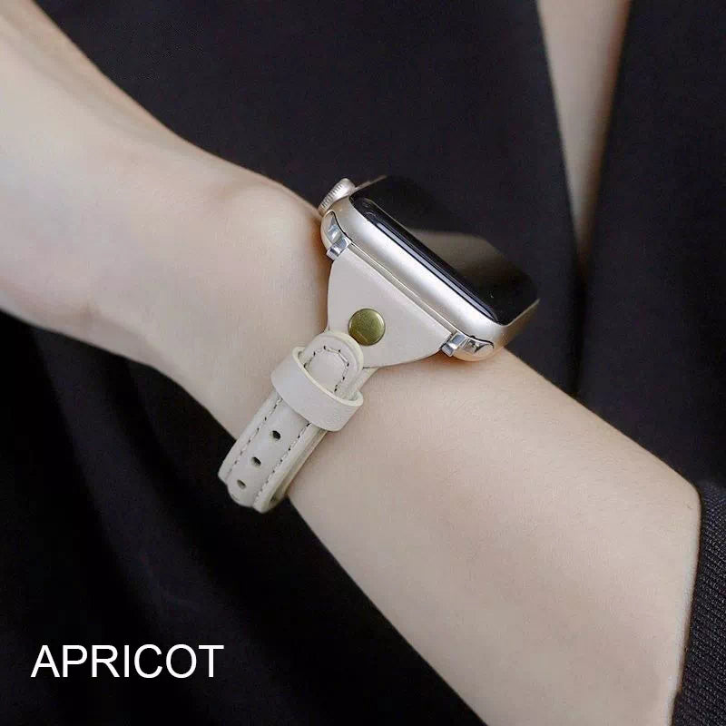 Women's Slim Classic Leather Apple Watch Band