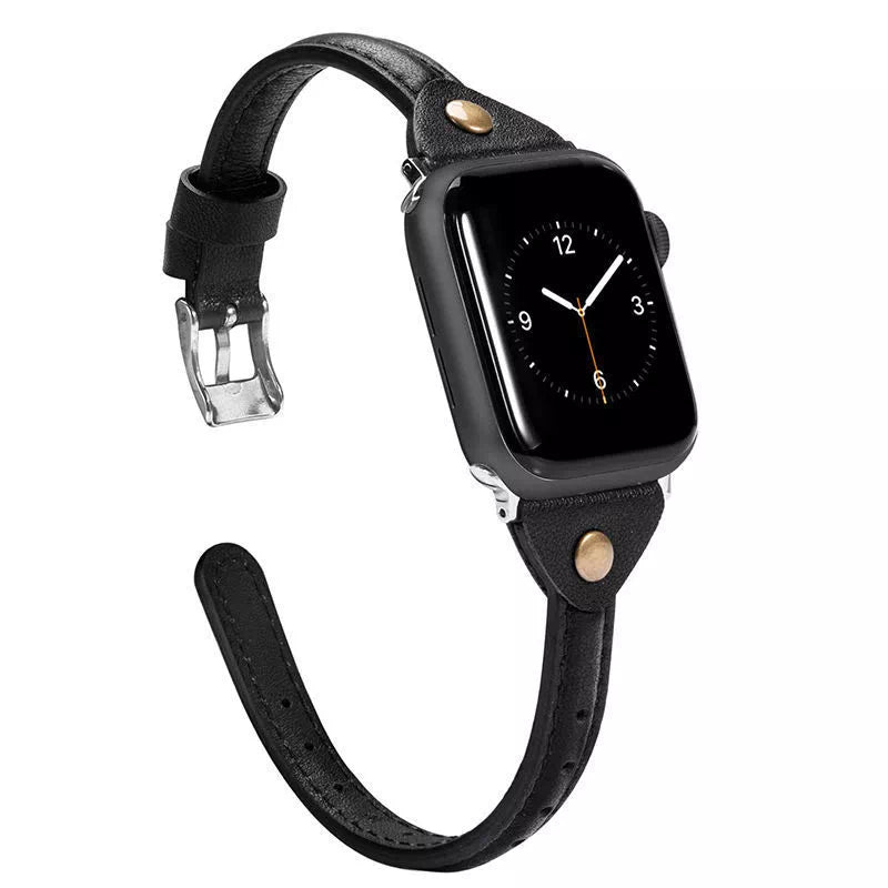 Women's Slim Classic Leather Apple Watch Band