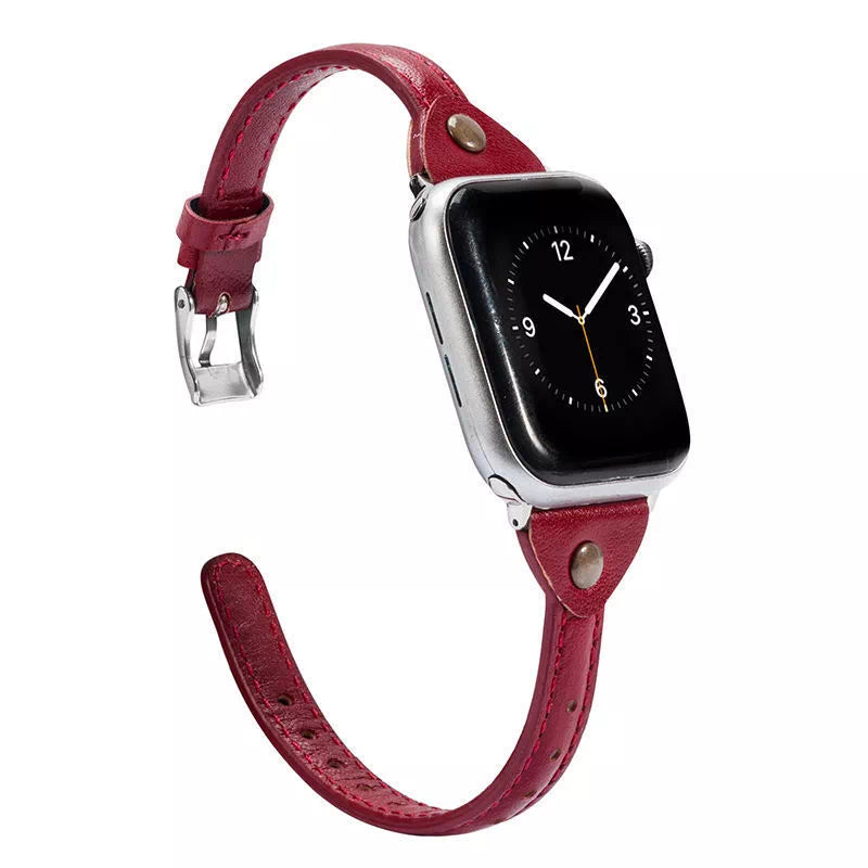 Women's Slim Classic Leather Apple Watch Band