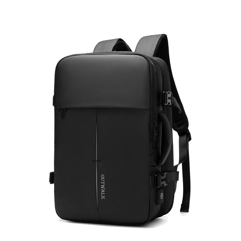 Men's Expandable Travel Backpack with Trolley Sleeve