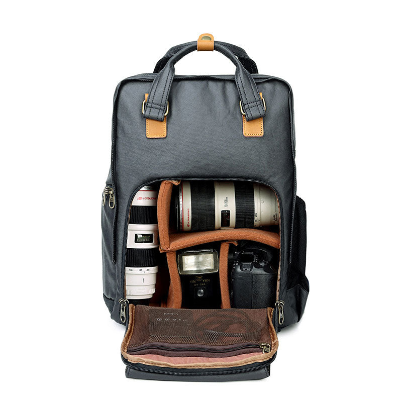 15.6 laptop camera backpack Men's Camera and Lens Backpack, Blue