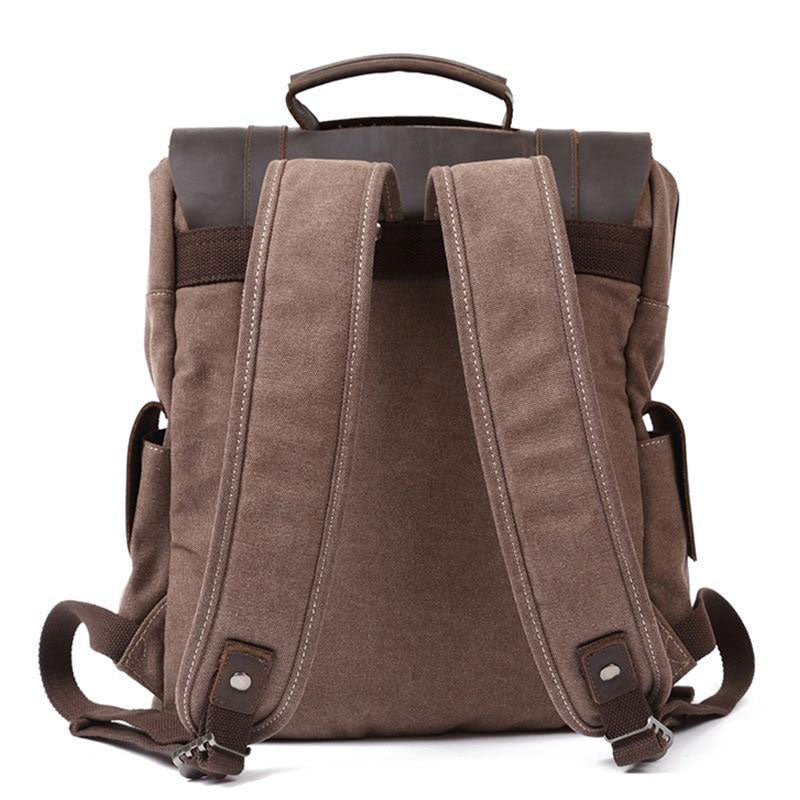 coffee women's canvas backpack purse