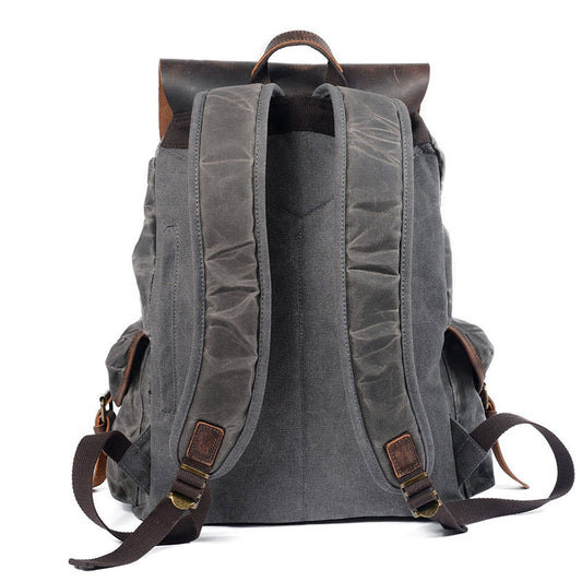 Waxed Canvas Waterproof Drawstring Backpack