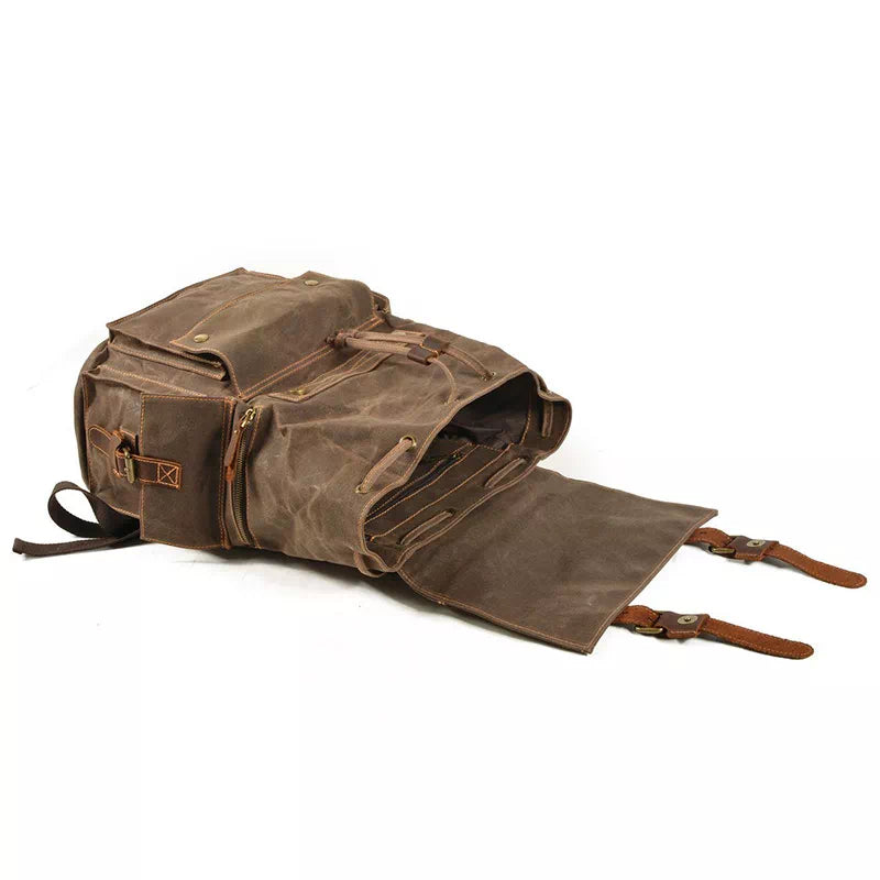 Waxed Canvas Waterproof Backpack