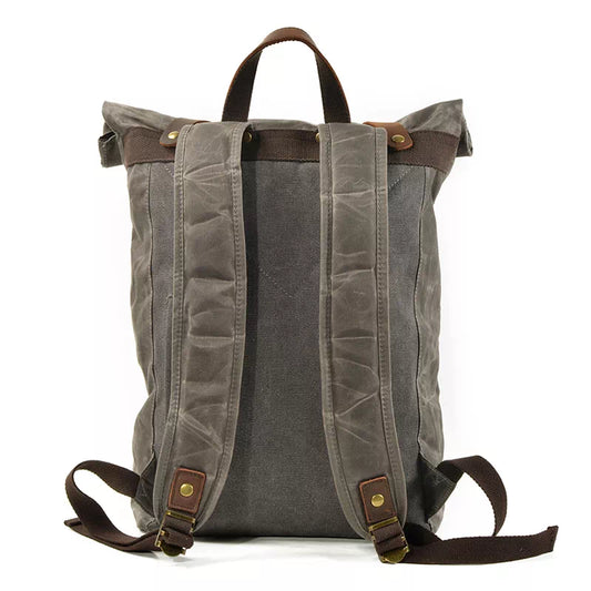 Waxed Canvas Drawstring Backpack for Men and Women – Luke Case