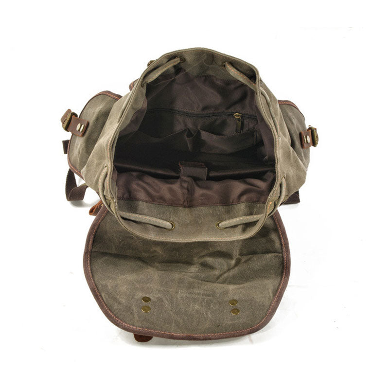 Luke Case Waxed Canvas Backpack