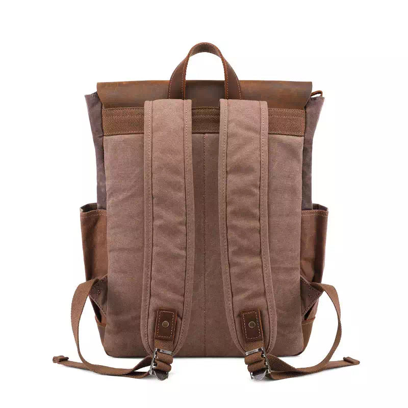 Men's Waxed Canvas Waterproof Backpack