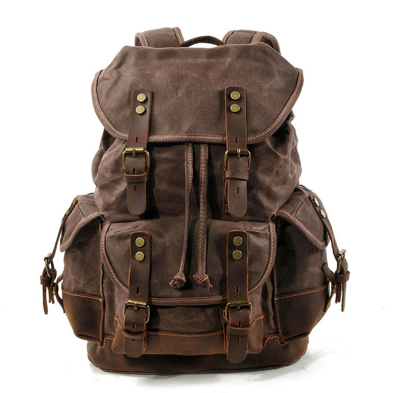 Waxed Canvas Backpack Rucksack For Men and Women – Luke Case