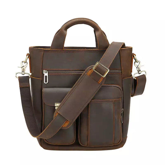 Men's Vintage Leather Crossbody Handbag