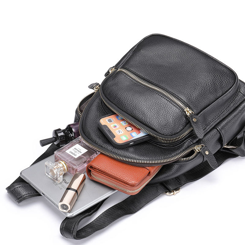 authentic leather backpack purse The Freja Our durable hand tooled leather backpack purses are skillfully designed for functionality with multi Piel Leather Traditional Backpack 7063