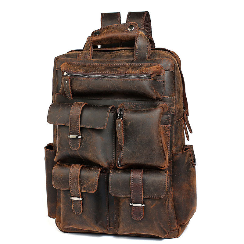 Men's Leather Backpack