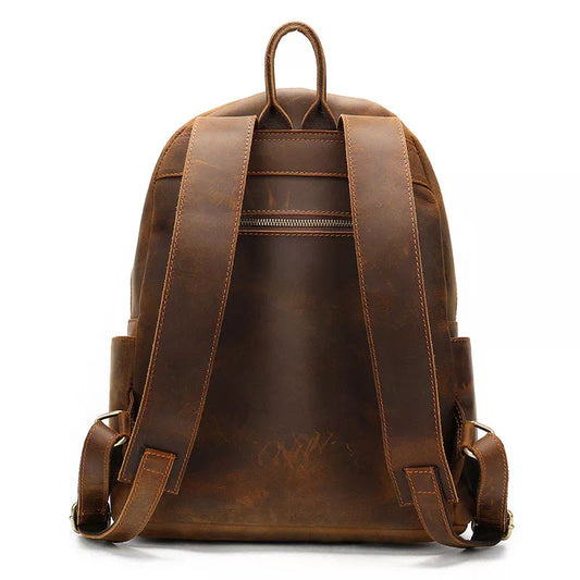 Vintage Crazy Horse Leather Backpack