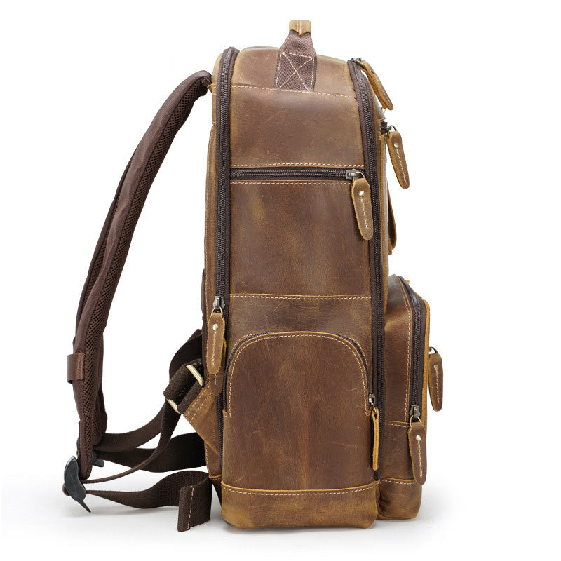Men's Leather Backpack – Luke Case