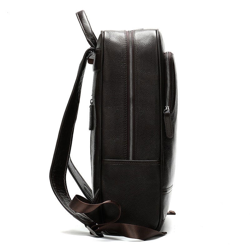 Men's Business Leather Backpack
