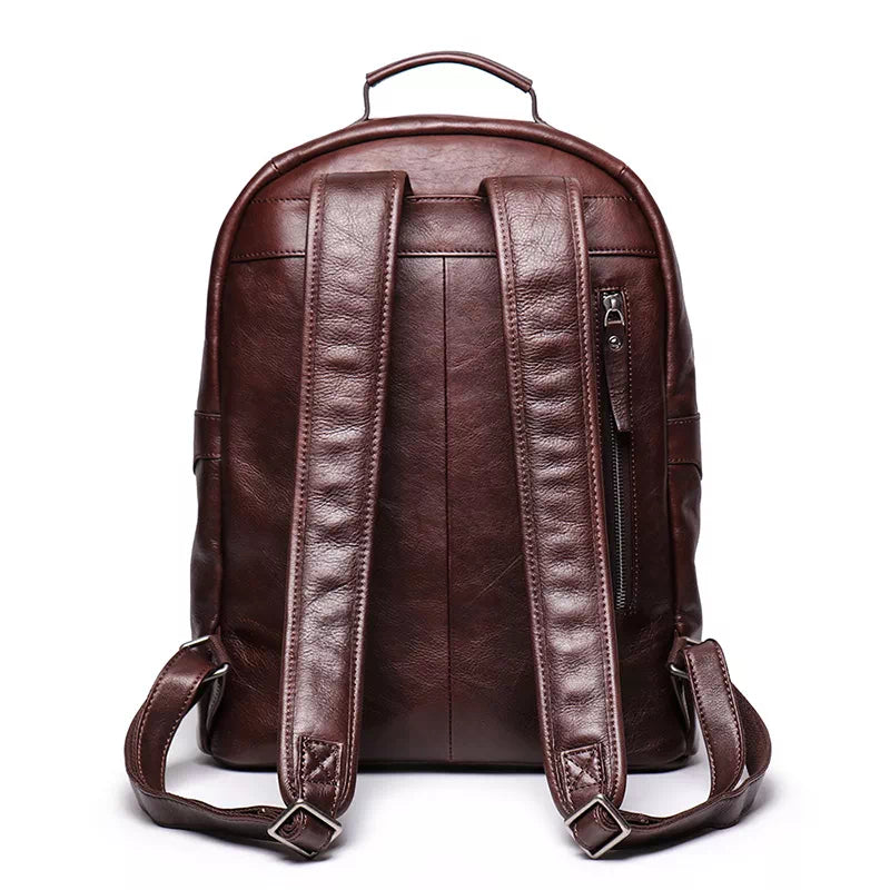 Men's Leather Backpack with Laptop Compartment For Work – Luke Case