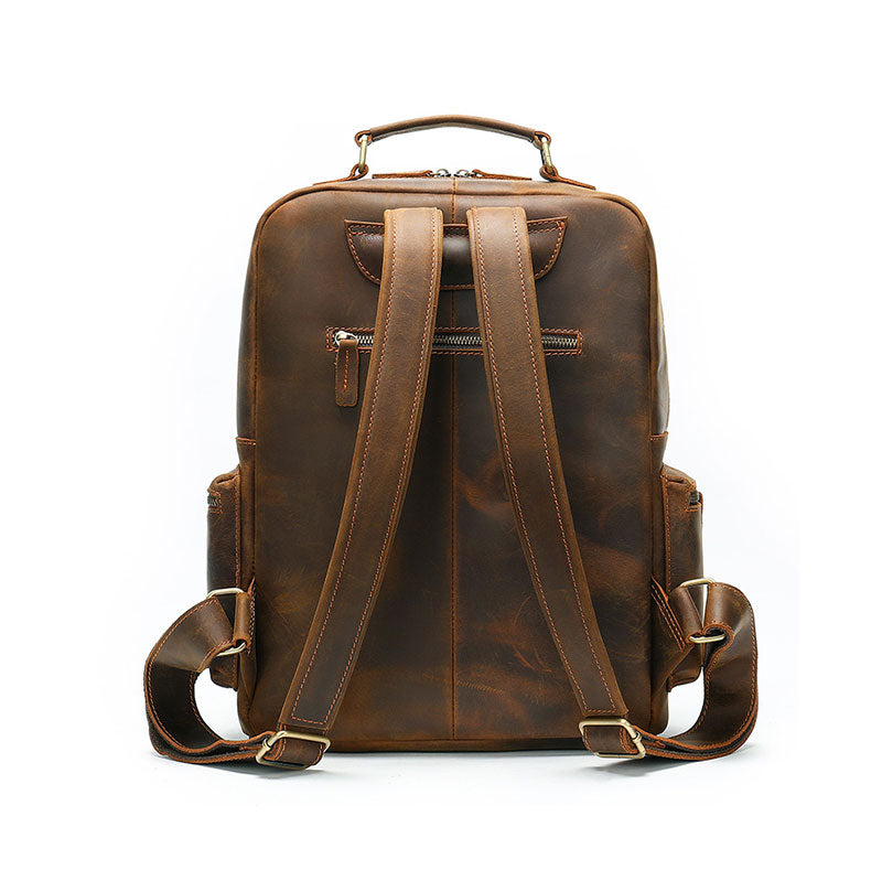 Best men's vintage leather backpack for sale LukeCase