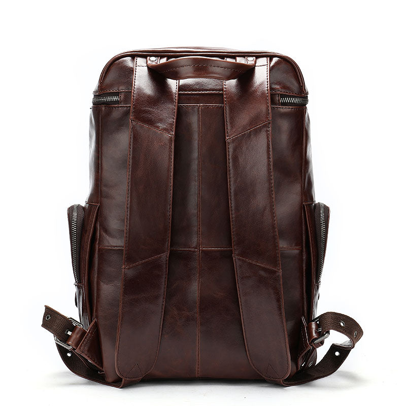 Men's Leather Travel Backpack