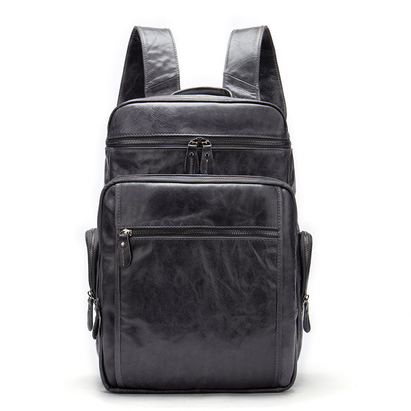 Men's Leather Travel Backpack