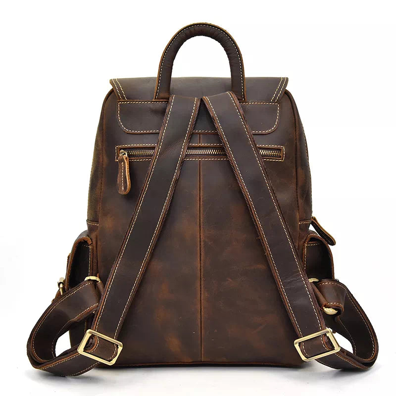 amazon brown leather backpack purse Men's Leather Backpack Vintage Leather Backpack – Luke Case