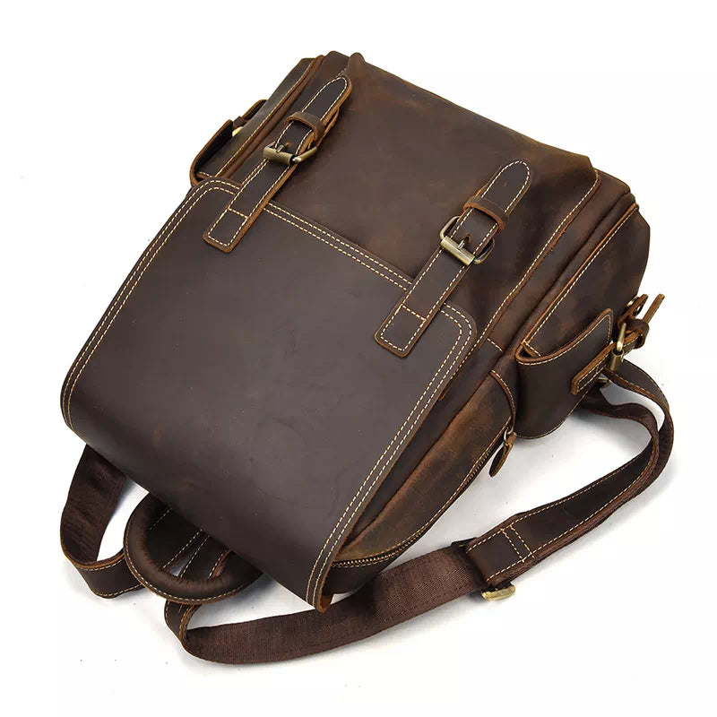 Men's Leather Backpack Vintage Leather Backpack Luke Case Men's Leather Backpack Vintage Leather Backpack Luke Case