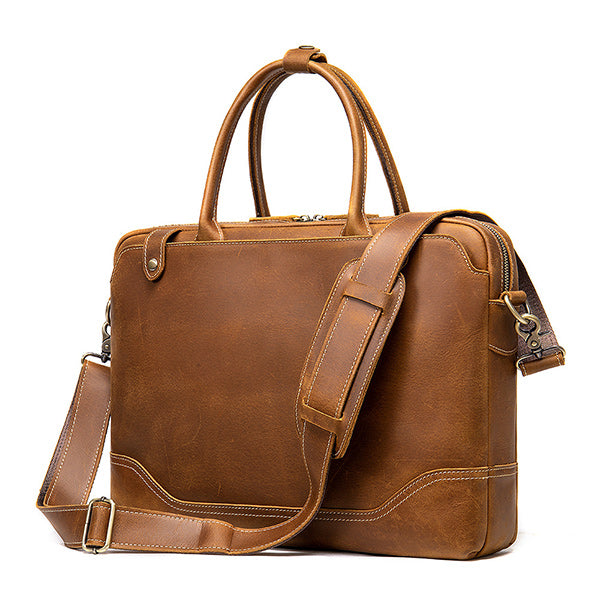 Best men's leather briefcase bag for sale