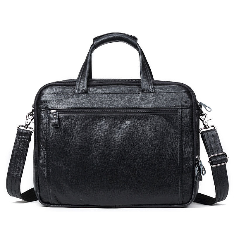 Men's Pebbled Leather Briefcase