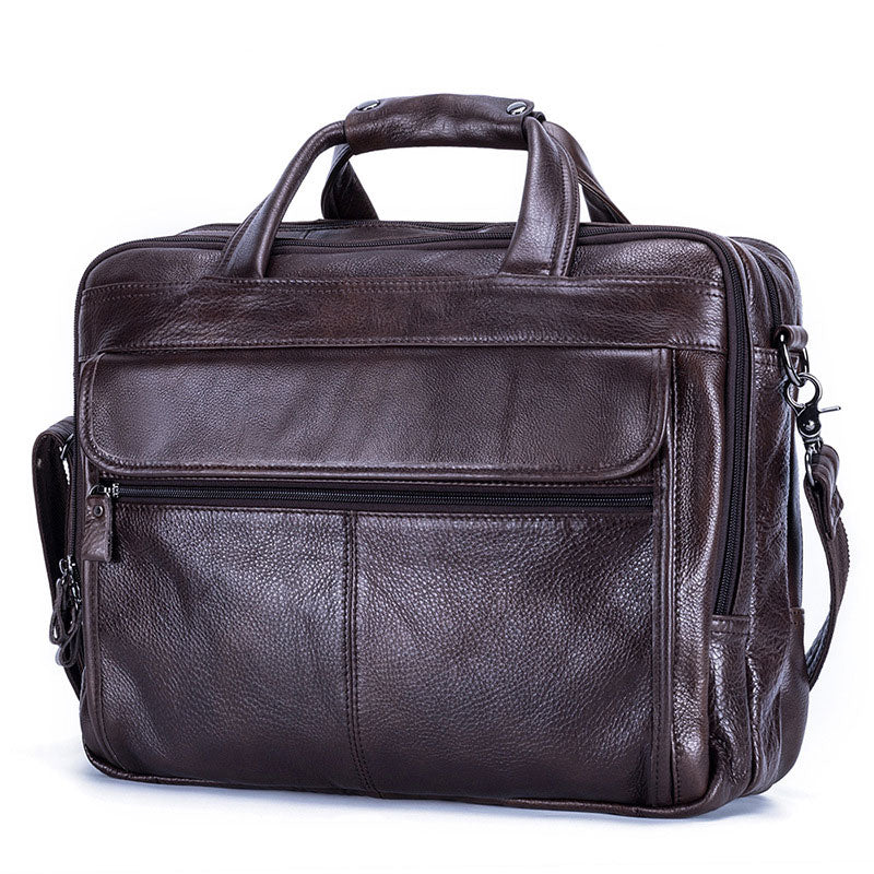 Men's Pebbled Leather Briefcase
