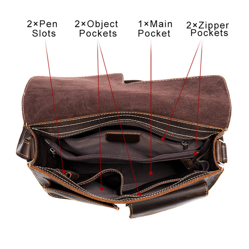 Best Men's Leather Messenger Bag for Sale LukeCase