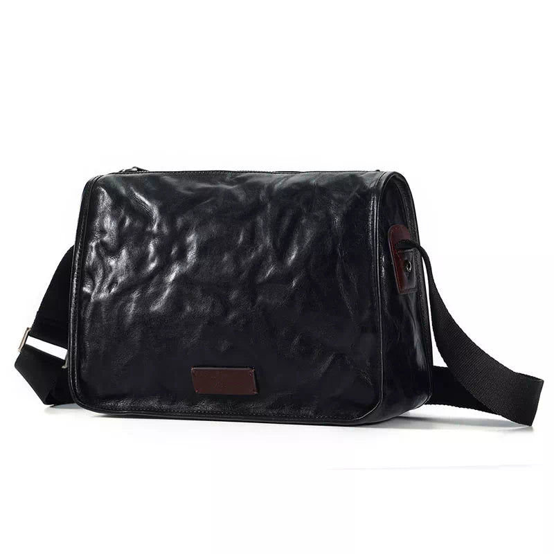 Vegetable Tanned Leather Crossbody Bag
