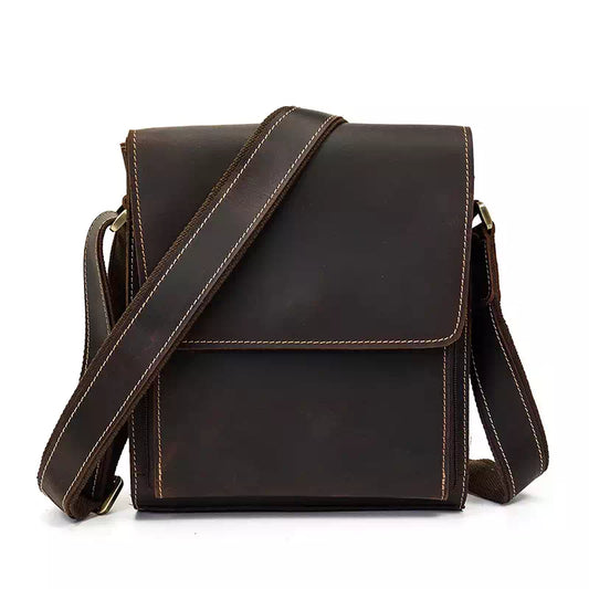 Men's Small Leather Satchel Bag