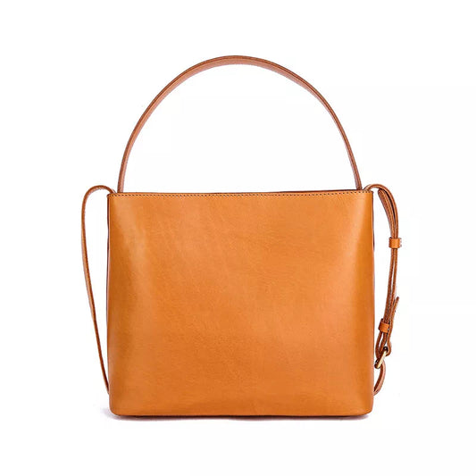 Vegetable Tanned Leather Crossbody Bag