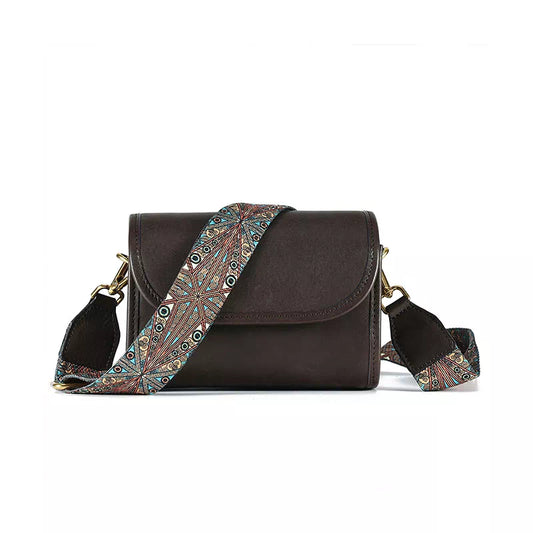 Vegetable Tanned Leather Crossbody Purse