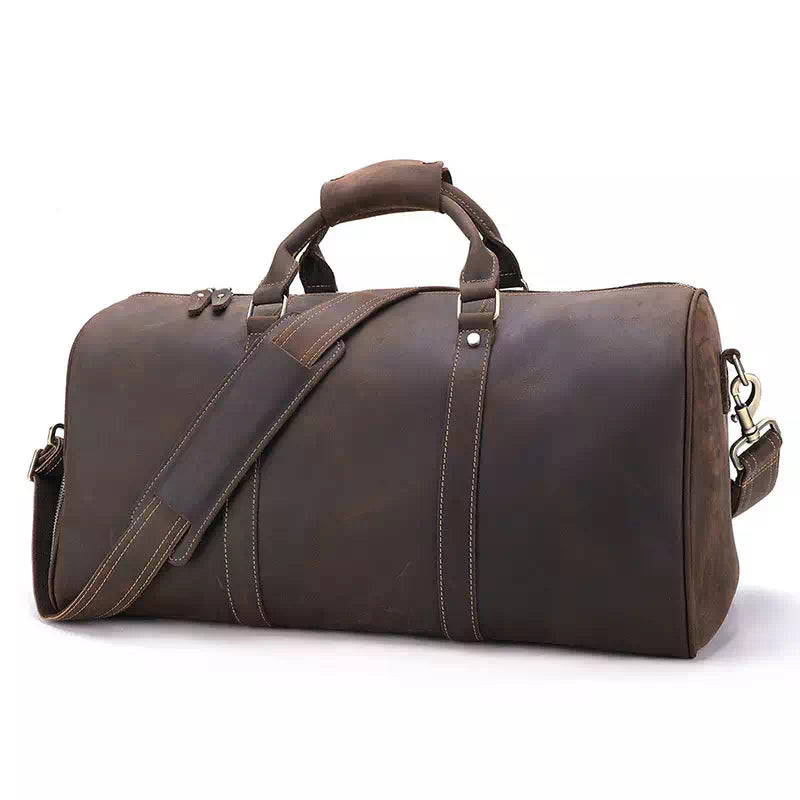 Men's Leather Duffle Bag with Shoe Compartment – Luke Case
